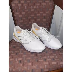 New Men’s 13 Adidas ZG23 Golf Shoes White/Silver Metallic/ Spark IF0329